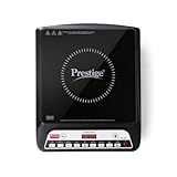 Prestige PIC 20 1600 Watts Induction Cooktop 4KV Surge Protection 8 Preset Indian Menu Options Timer Soft Touch Button Easy to Clean Portable Black 1Y Warranty BIS at Rs 1598