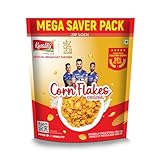 Kwality Corn Flakes 800g Made with Golden Corns 99 Fat Free Natural Source of Vitamin Iron High in Protein Fiber Healthy Breakfast Cereal