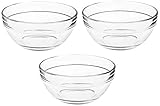 Solimo Glass Bowls set 3 pieces 1080ml Transparent