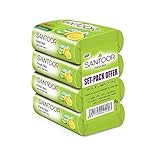 Santoor Fresh Skin Aloe Vera Lime Bathing Soap with Nourishing AntiAging Properties For Smooth Soft and YoungerLooking Skin For All Skin Types 125g Pack of 4