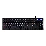 HP K300 Wired Gaming Keyboard Backlit Membrane with Mixed Color Lighting