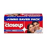 Close Up Toothpaste Long lasting 18 Hours Of Fresh Breath White Teeth 600g Pack of 4