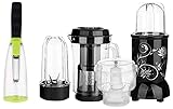 Wonderchef Stainless Steel NutriBlend Ckm With 3 Jars Smart Peeler Black 400 Watts