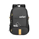 Safari Grande 43L Expandable Travel Laptop Backpack 3 Compartments Compression Straps Bottle Holder Overnighter Travel Bag For Boys And Girls Color Black