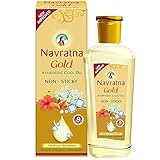 Navratna Gold Ayurvedic Cool Oil Goodness of Almonds NonSticky and Fresh Lily Fragrance 500ml at Rs 220