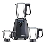 Bajaj Juvel Digi Mixer Grinder 800 Watts Duracut Blades PreSet Menu 3 Jars NutriPro Feature