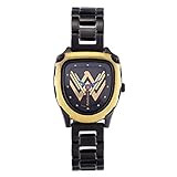 Fastrack Wonder Woman Quartz Analog Black Dial Metal Strap Watch for Girls