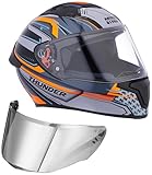 42 off Studds Thunder Full Face Helmet D9 with Clear Visor Black N10 L