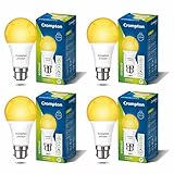 Crompton Dyna Ray 12W Round B22 LED Warm White Pack of 4