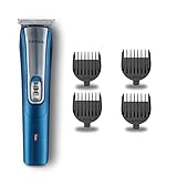 Nova Men Nht 1042 Usb Battery Powered Trimmer 60 Min Runtime 5 Length Settings Blue