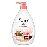 Dove Relaxing Almond Cream Body Wash with Hibiscus for Smooth Skin Soft Sweet Scent 1L