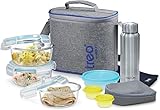 Treo by Milton Glass Tiffin with Bag Set Of 8