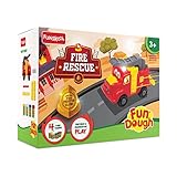 Funskool Fundough Playset Fire Rescue Pretend playset Multicolour Dough Toy Shaping Sculpting 3 Years and Above