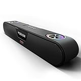 CrossBeats Blaze B24 Bluetooth Soundbar 24W Gaming RGB Lights AUX Bluetooth USB FM TWS I Fast SnapCharge Battery Multiport Connectivity BT Speaker for TV Mobile PC Laptops Tablets Black