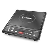 Prestige Iris Eco 1200 Watts Induction Cooktop 4KV Surge Protection 7 Preset Indian Menu Options Timer Soft Touch Button Easy to Clean Portable Black 1Y Warranty BIS