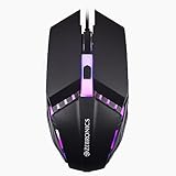ZEBRONICS PHERO Wired Gaming Mouse with up to 1600 DPI Rainbow LED Lights DPI Switch High Precision Plug Play 4 Buttons