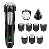 Lifelong All in One Trimmer for Men 12in1 Shaving Kit for Man Precision Multi Razor Beard Nose Body Private Parts Full Body Shaver Best Grooming Gifts 7Combs 120Min Runtime 9000RPM