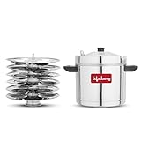 Lifelong Idli Cooker 6 Plate 24 idlis Stainless Steel Idli Cooker