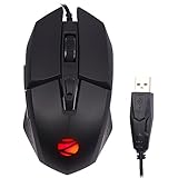 ZEBRONICS Shark Premimum Gaming USB Mouse with High Resolution Sensor 18M Braided Cable RGB Led Lights 1000220042006400 Dpi 6 Buttons Dpi Switch Button
