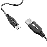 Ambrane Type C Cable 3A Fast Charging 1M Braided Cable