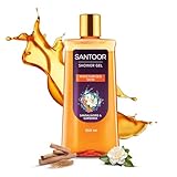 Santoor Moisturizing Shower Gel With Natural Sandalwood Gardenia Extracts For Men Women Moisturizing Body Wash With Glycerin Suitable For All Skin Types No Parabens No Silicones 250ml at Rs 74