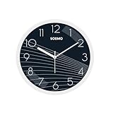 Solimo 11Inch Classic Modern and Stylish Silent Movement Wall Clock