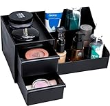 Shuttle Art Large Capacity Cosmetic Storage Box Makeup Drawer Organizer Nail PolishLipstick Storage Box Makeup Container Desktop Sundries Storage Box BlackPack of 1