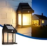 Btag SunPowered Wall Light Outdoor with Motion Sensor Waterproof Exterior LED Sconce Lamp Auto Charging Security Light for Porch