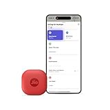 JioTag Air for iOS Red Worldwide Tracker Pair with Apple Find My app for Keys