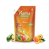 Fiama Shower Gel Peach Avocado Body Wash with Vitamin E 750 ml Refill Pack Value Pouch for Soft Moisturised Hydrating Skin