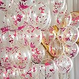 Just Party Confetti Balloons Pack of 25 Pink