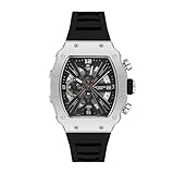 Lee Cooper Multifunction Black Tonneau Dial Mens Watch LC08062351