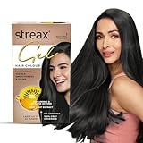 Streax Gel Hair Colour for Women Men Natural Black 1 150 ml Hair Colour Black 100 Grey Coverage Long Lasting Hair Color Easy to Use AmmoniaFree Hair Color Lasts Up to 20 Washes