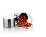 Clazkit Stainless Steel Airtight Containers With LidKitchen Container Set with Glossy FinishMultipurpose Storage Containers for Kitchen Set of 2 600ml
