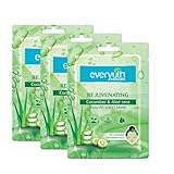 Everyuth Naturals Rejuvenating Cucumber Aloe Vera Sheet Mask Pack of 3 at Rs 118
