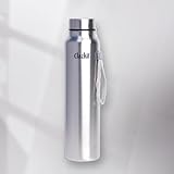 Clazkit Water Bottle Stainless Steel SportsFridge Bottle with Leak Proof Lid Single Wall For Home Office Gym Travelling Lightweight BPA Free 1000ml Silver