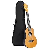 Amazon Basics Concert Size Ukulele Kit Nylon Strings for warm mellow and bright tones