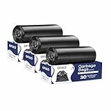 OFIXO Premium Garbage Bag Medium Size 19X21 Inches Pack of 130 Bags for DustbinTrash Pack of 3 90 Pcs