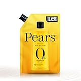 PEARS Pure Gentle Body Wash Shower Gel 1ltr Refill Pouch for Soft and Smooth Skin with 98 Pure Glycerin Dermatologically Tested 100 Soap Free