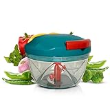 TEKCOOL Multipurpose Plastic Vegetable Chopper Cutter 3 Blades