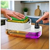 SWAPKART ABS Plastic 3 in 1 Soap Pump Dispenser Dish Soap Liquid Dispenser
