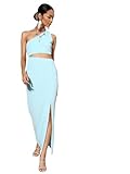Sassafras Women One Shoulder Waist CutOut Bodycon Dress
