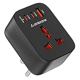 Ambrane 33W Fast Charging MultiPort Wall Adapter with Universal 2500W AC Socket