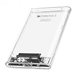 Zebronics 25 SSDHDD Enclosure Max 4TB Storage Upto 5Gbps Transfer Speed ToolFree Slide Design USB to Micro B Connector Windows Mac Linux Support Transparent Case CSH101 at Rs 249