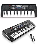 Lifelong Wireless Rechargeable Piano Keyboard for Baby Kids with Mic 37 Keys Portable Keyboard Piano with Type C Charging Longer Battery Life Musical Keyboard Toy Gift for 28 Year Boys Girls