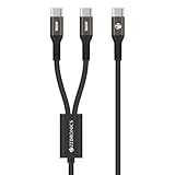Zebronics 2in1 TypeC Cable 100W Rapid Charging 480Mbps Sync