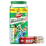 Dabur GlucoseD Instant Energy Drink Powder 1kg With Vitamin D Calcium Refreshing Glucose Beverage EasytoMix Energy Formula