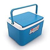 Cello Chiller Ice Box Standard Size for Travel Party Bar Ice Cubes 8 Litre Blue