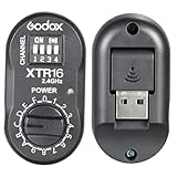 Godox XTR16 Wireless 24G Remote Control Flash Receiver for Witstro Outdoor Flash Quicker Quicker D QT QS Gemini GT Gemini GS DE and DP Series Studio Flashes