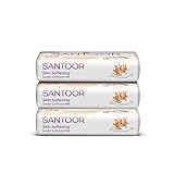 Santoor Skin Softening Sandal Almond Milk Bathing Soap with Nourishing AntiAging Properties For Smooth Soft and YoungerLooking Skin For All Skin Types150G